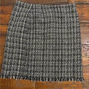 New York & Company Black and White Tweed Pencil Skirt